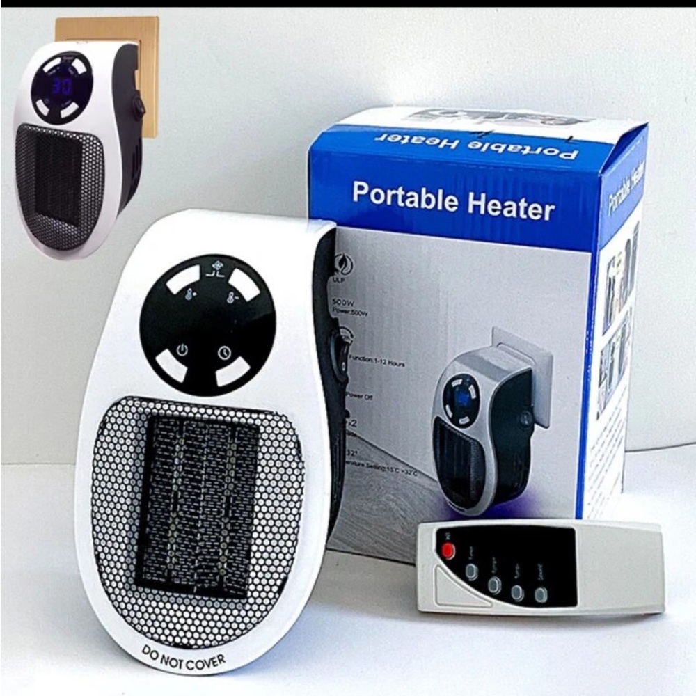 NEW 3 Wall Plug in Portable Heater with remote control